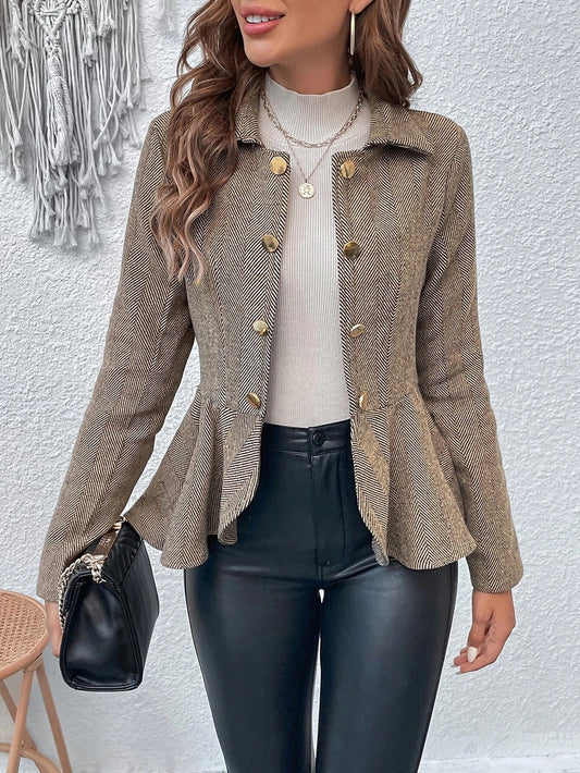 Jailene - Elegante giacca sartoriale aderente doppiopetto