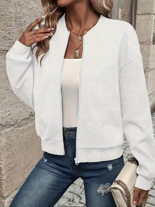 Sammie - Cardigan casual in maglia con zip