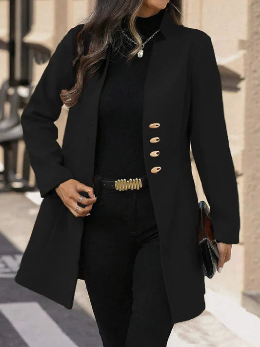 Almira - Elegante cappotto aderente a mezza lunghezza