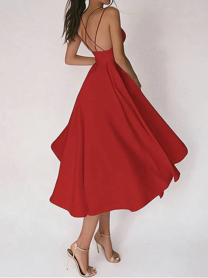 CHANTAL - Elegante abito con scollo a V