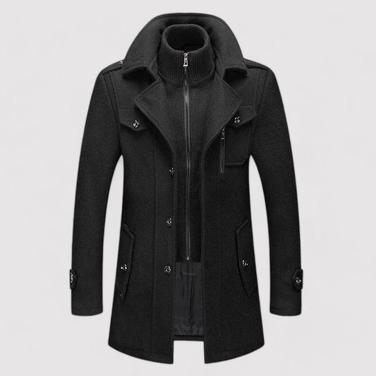 Hollis - Trench in lana per uomo