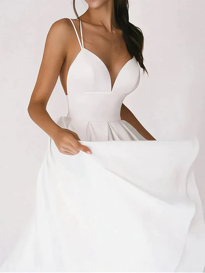 CHANTAL - Elegante abito con scollo a V