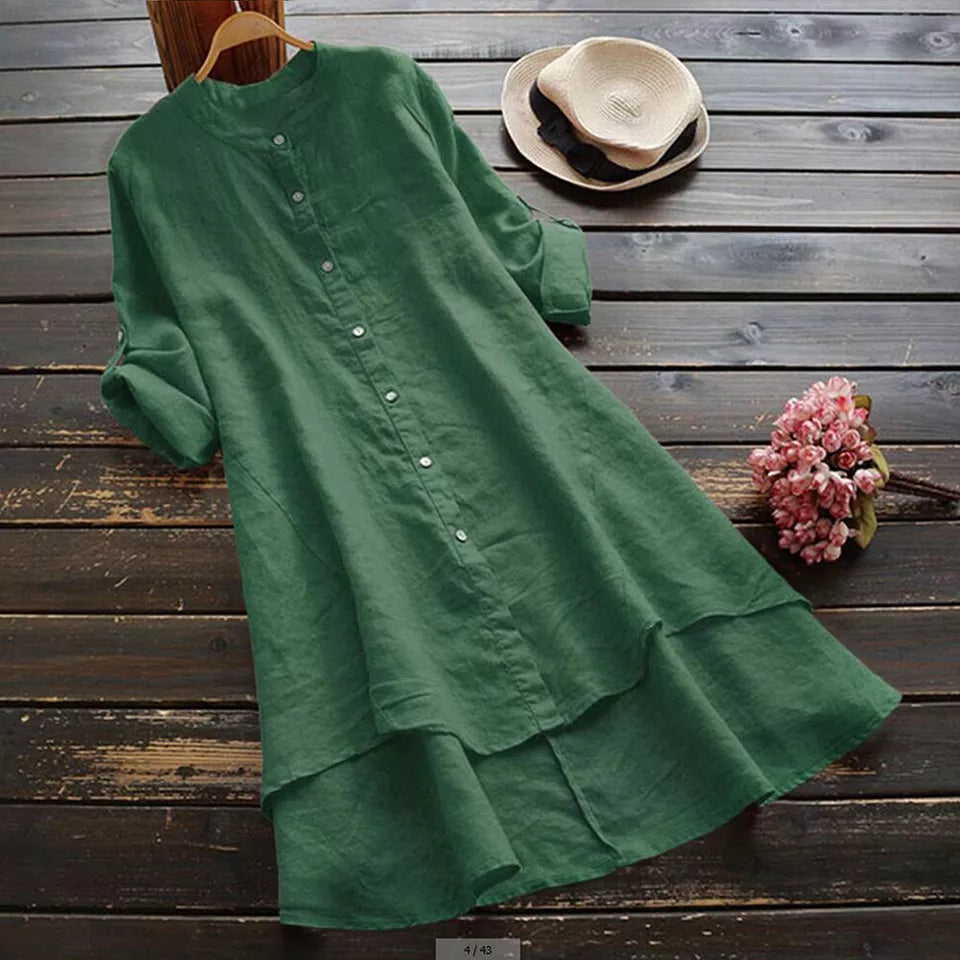 Gabbi - Abito estivo in cotone e lino plus size