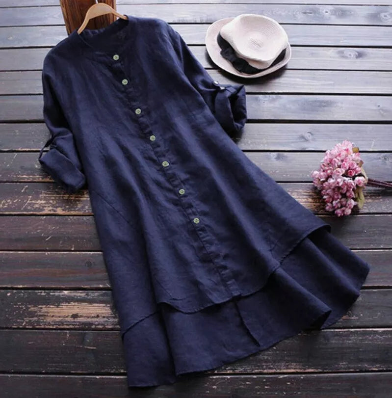 Gabbi - Abito estivo in cotone e lino plus size