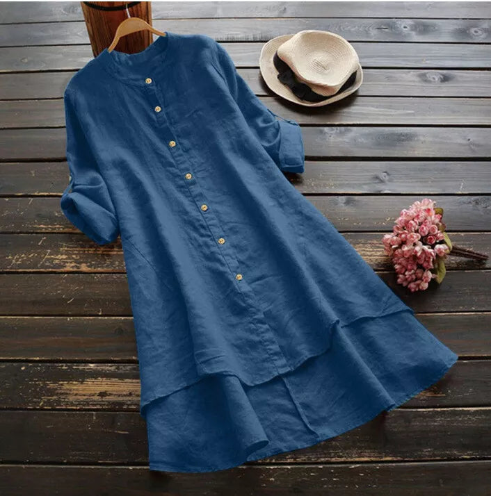 Gabbi - Abito estivo in cotone e lino plus size