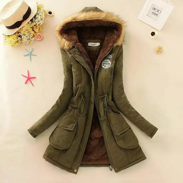 Everly - Giacca con cappuccio in cotone imbottito