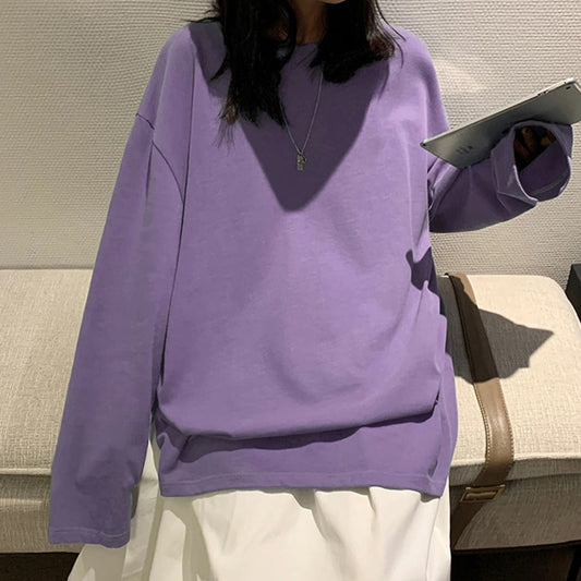 Nellie - Camicia oversize in cotone a maniche lunghe