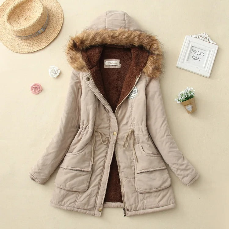 Everly - Giacca con cappuccio in cotone imbottito