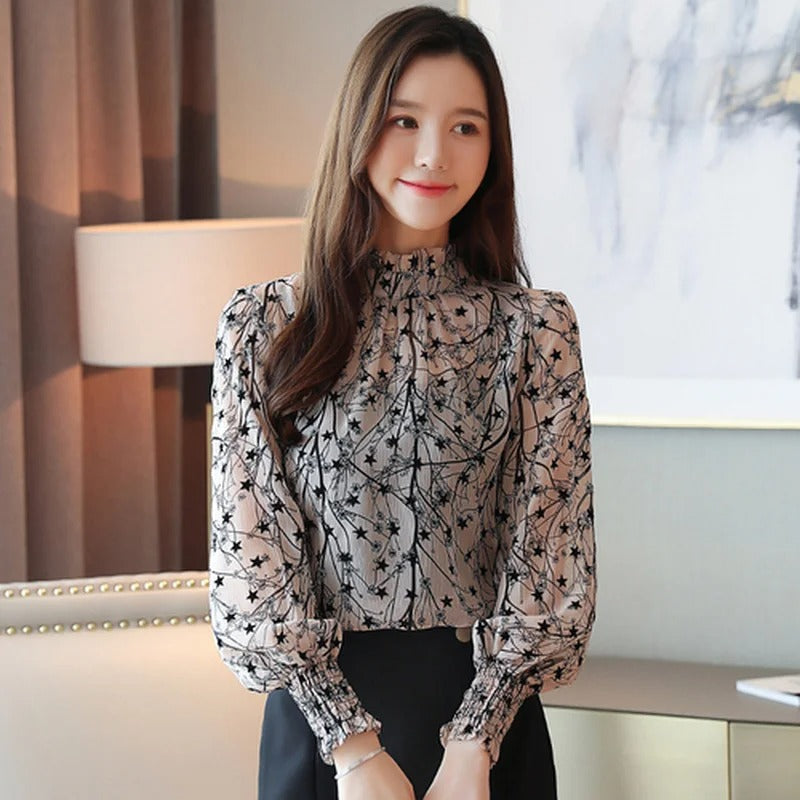 Diana - Camicia a maniche lunghe stampata