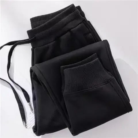 Alice - Pantaloni lunghi da donna con elastico in vita e fodera in pile