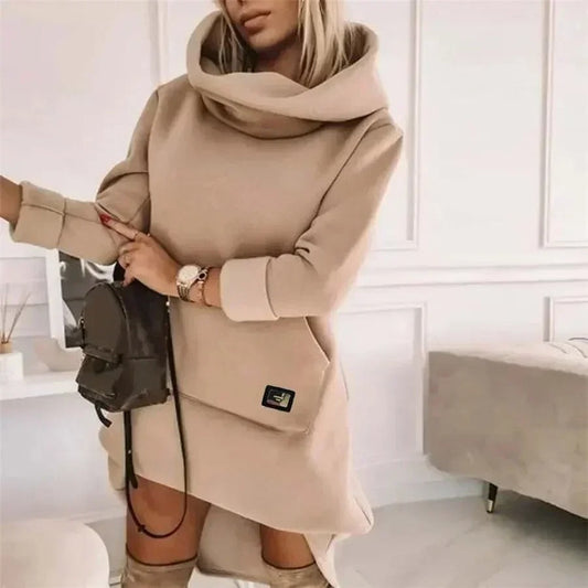 Isabel - Abito elegante con scollo alto e maniche lunghe