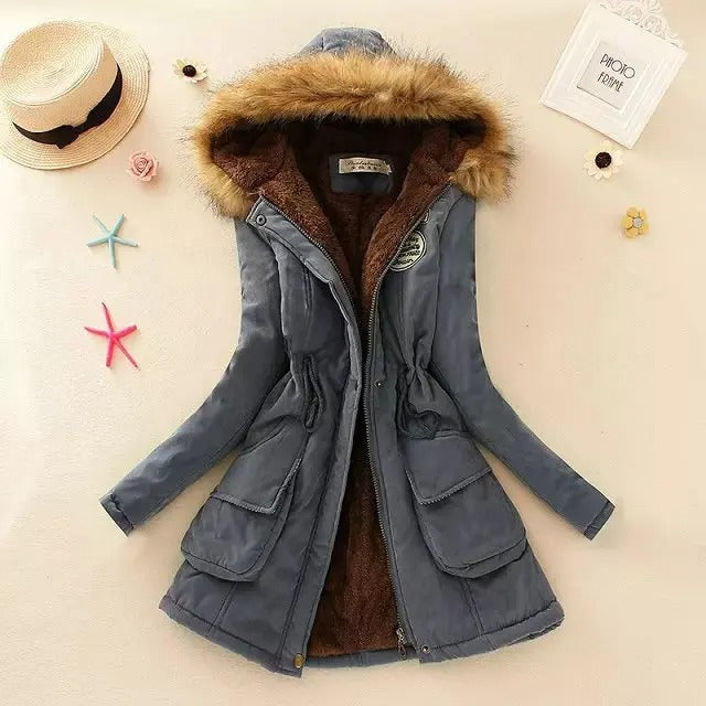 Everly - Giacca con cappuccio in cotone imbottito