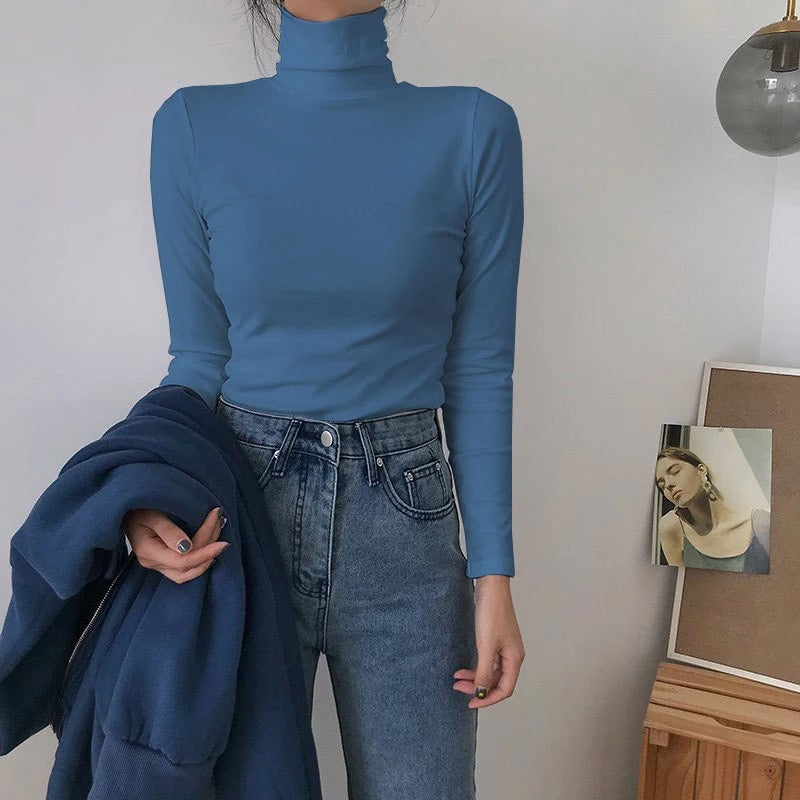 Larissa - Top dolcevita a maniche lunghe